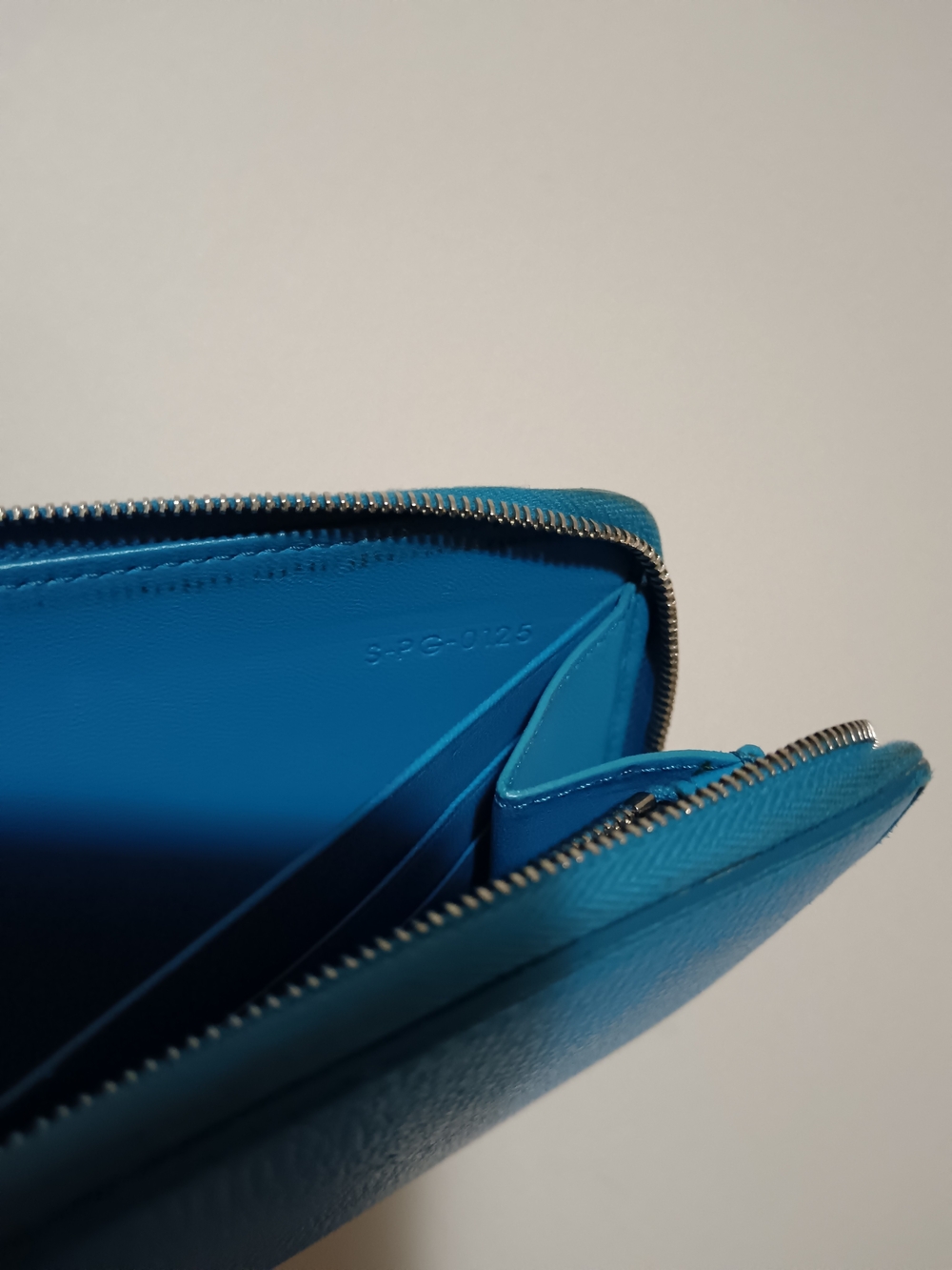 Celine Blue Zip Wallet - Picture 8 of 10